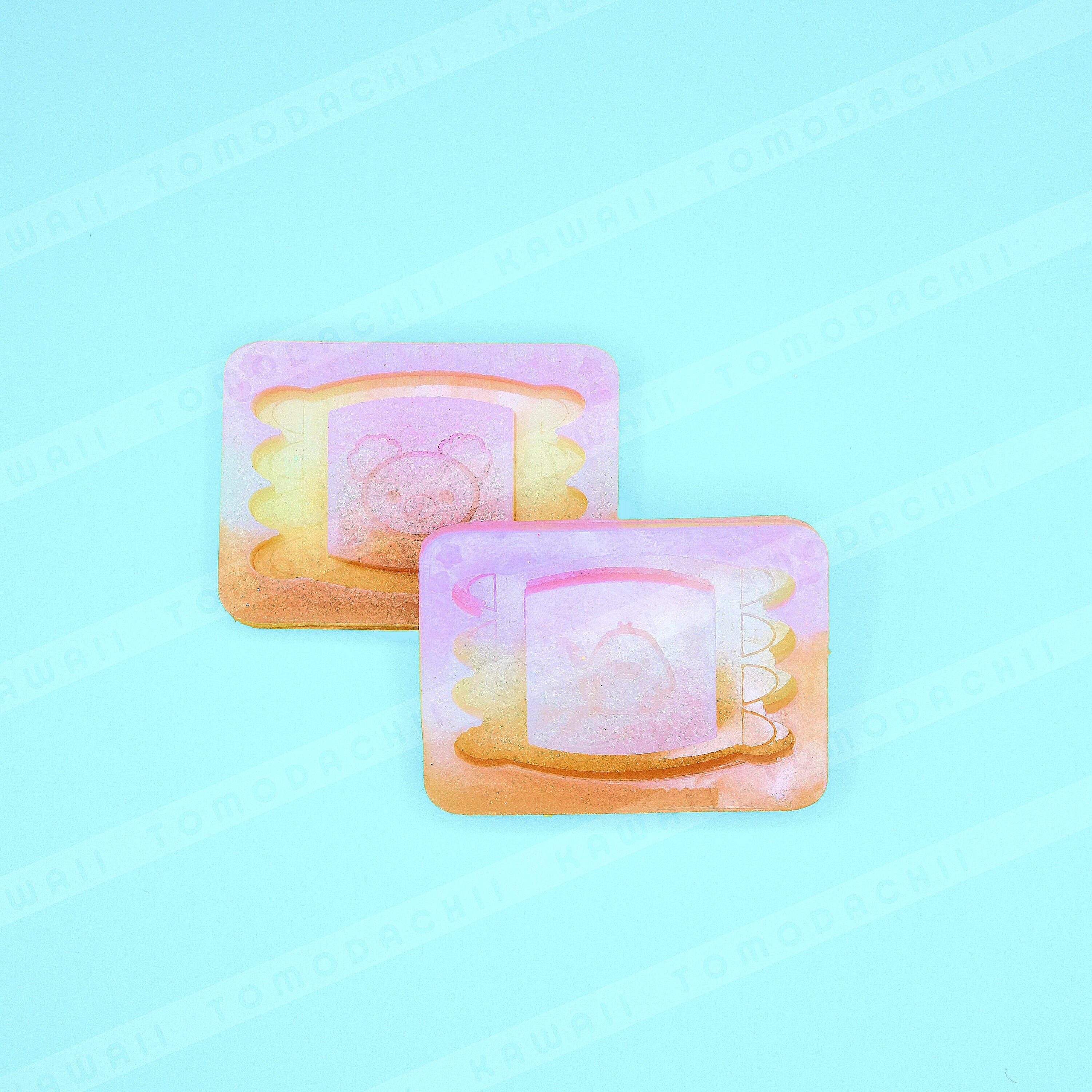 Small Double Cavity Heart Silicone Molds for Earring Cabochons