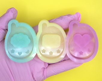 3 Tamagotchi Shaker Silicone Mold for Resin Casting
