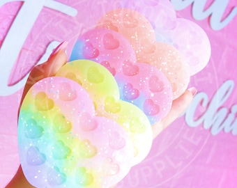Candy Hearts Shaker Bits Charms Palette Mold "Naughty" & "Normal" Variations