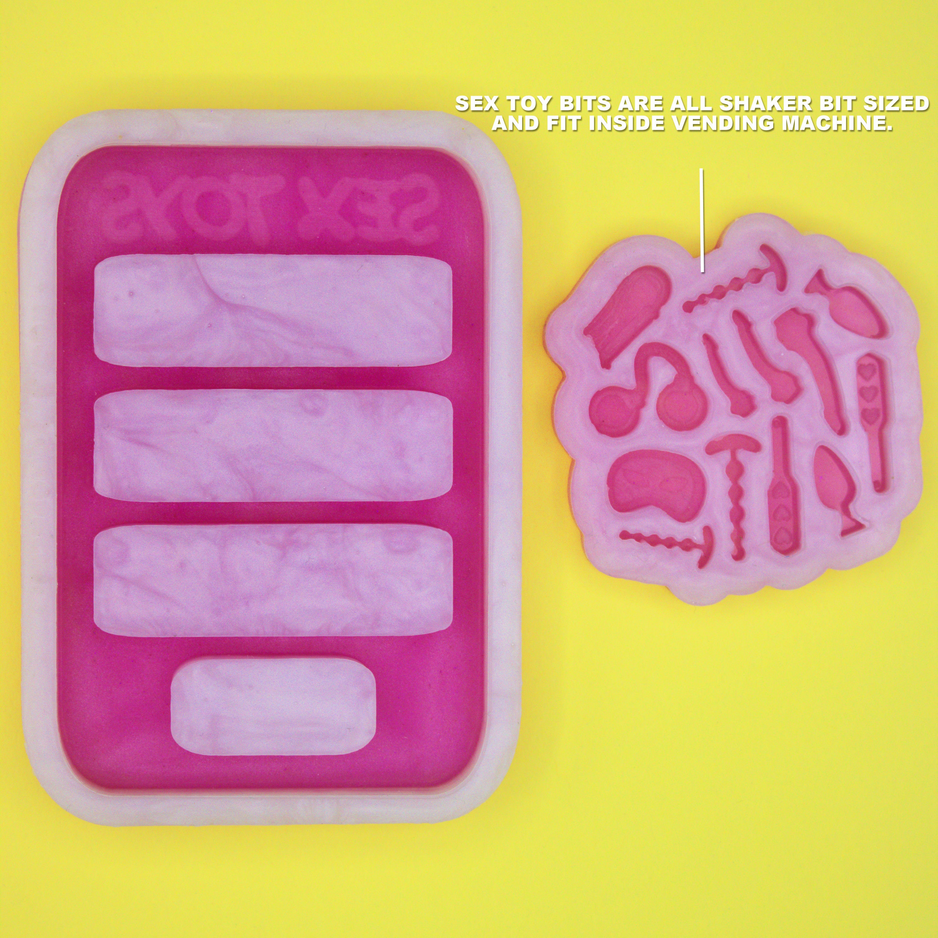 sex toy mold Sex Toy Vending Machine Shaker Silicone Mold SET for Resin Casting
