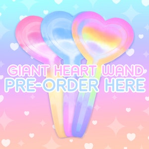 GIANT Heart Wand Silicone Mold for Epoxy Resin Casting