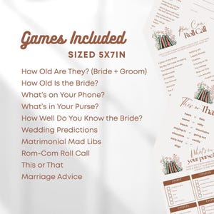 Her Next Chapter Bridal Shower Games, Story Book Bridal Shower Games, New Chapter Bridal Shower Games Bundle (0205) image 2
