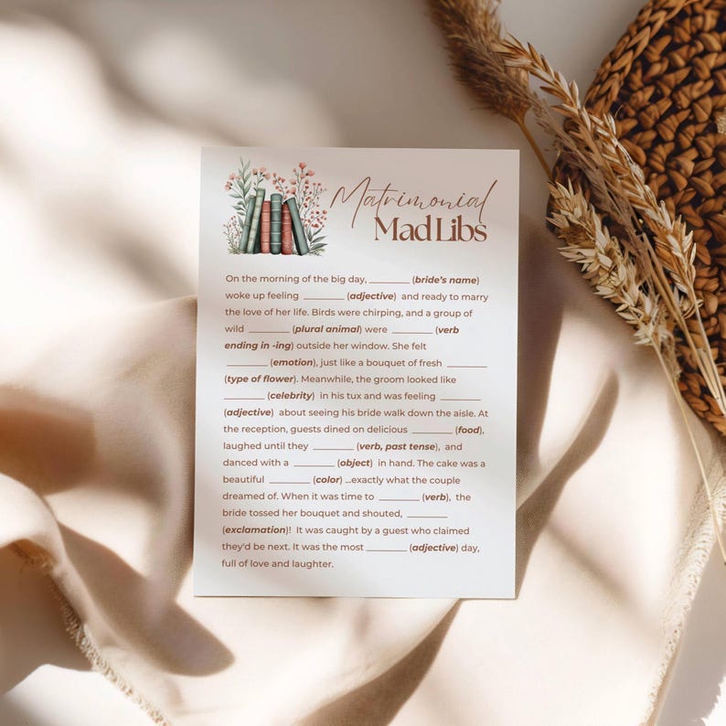 Her Next Chapter Bridal Shower Games, Story Book Bridal Shower Games, New Chapter Bridal Shower Games Bundle (0205) image 3