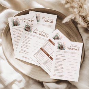 Her Next Chapter Bridal Shower Games, Story Book Bridal Shower Games, New Chapter Bridal Shower Games Bundle (0205) image 5