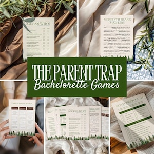 Parent Trap Bachelorette Party Game Bundle: Drinking Game, Scavenger Hunt + More (0115)