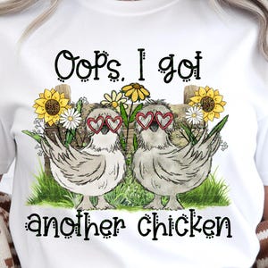 Crazy Chicken Lady Sublimation Print, Silkie Chicken PNG (Digital Download)