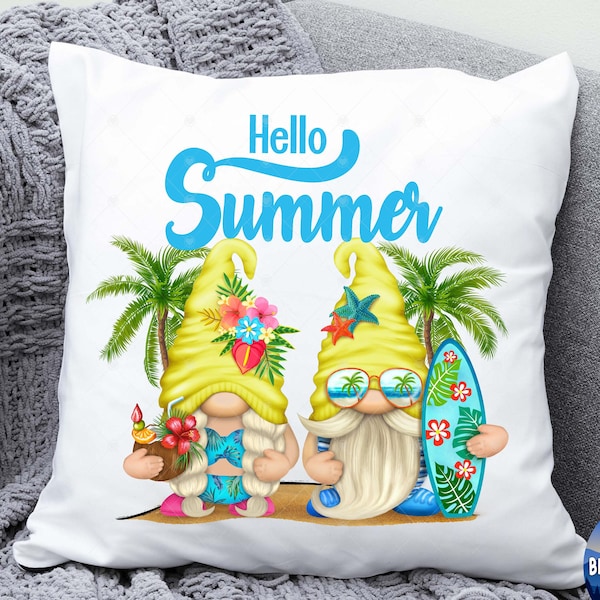Beach Gnome Png, Beach Vacation, Sublimation Design, Hello Summer Png, Digital Product Download