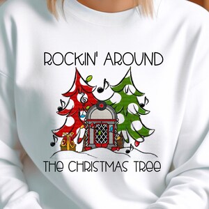 Christmas Towel png Rockin Around The Christmas Tree Sublimation Design, Retro Christmas Jukebox Shirt Tumbler Mug Design Digital Download