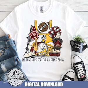 Marching Band Png, Band Mom Sublimation Design Burgundy Team Spirit Halftime Show Png Digital Product Download