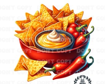 Nacho Clipart, Food Clipart,  Nacho Towels, Kitchen Signs, Sublimation Designs, Wall Art Print, PNG Digital Product