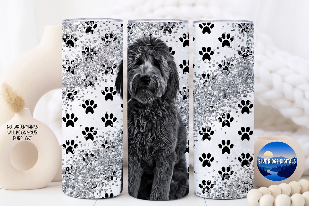 Goldendoodle 20 Oz Skinny Tumbler Wrap Design Sublimation Design, Dog ...