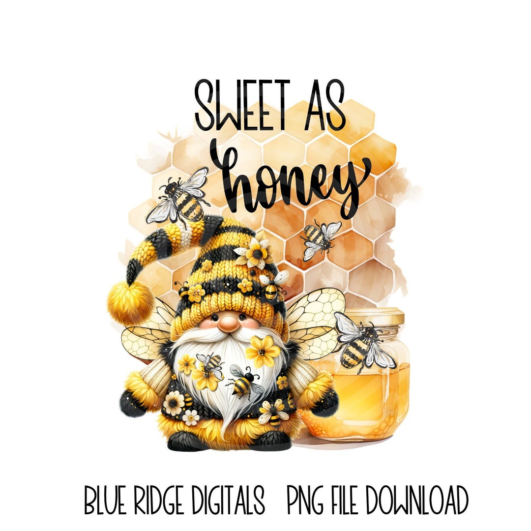 Cute Bee Gnome PNG Sublimation Designs, Summer Gnome Honey Bee Clipart ...