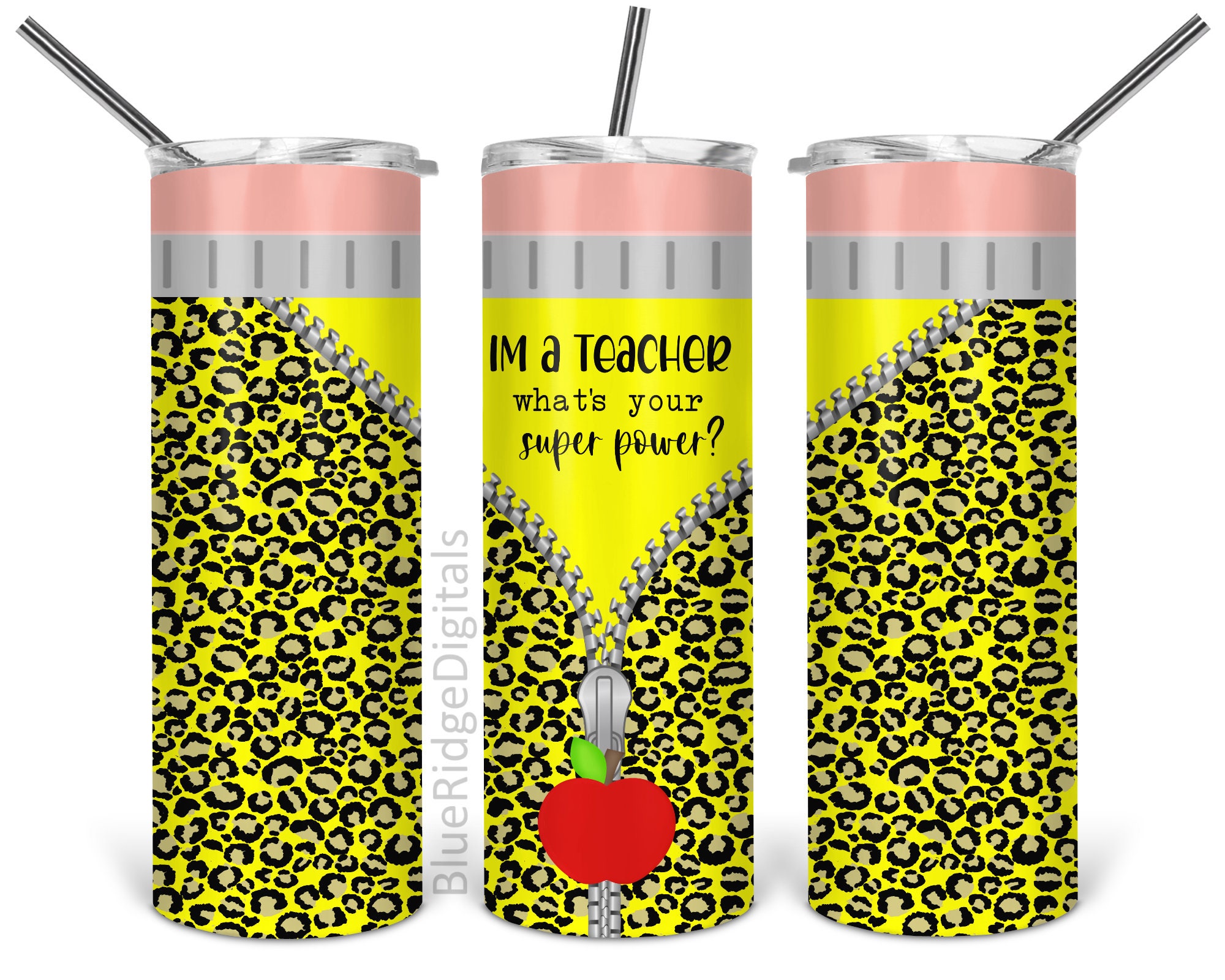 Teachers 20oz Skinny Tumbler Sublimation Designs I'm a Etsy