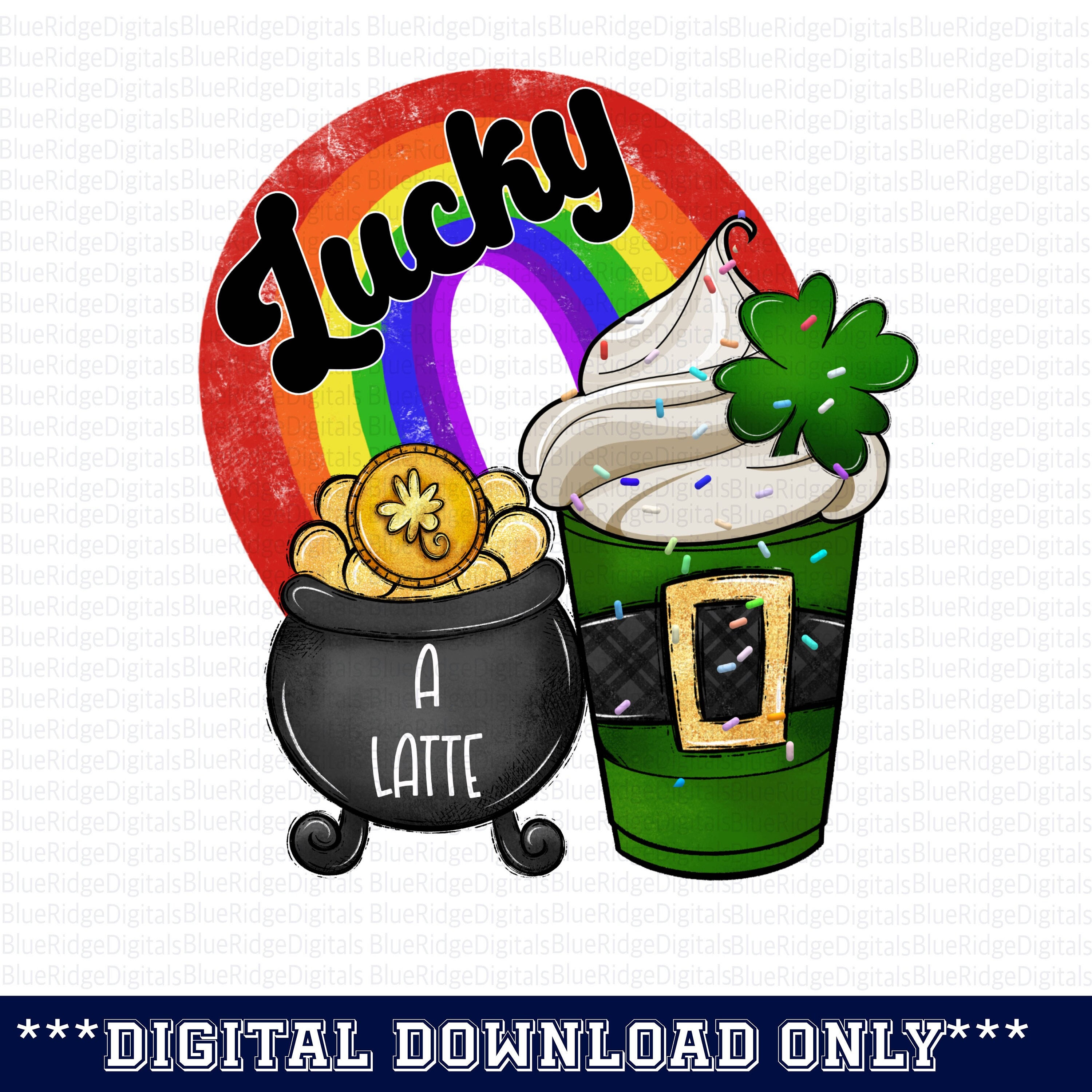 Irish T-shirt St. Patrick's Coffee Shirt Lucky Latte St -  Israel