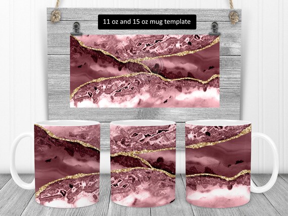 Download Blue Silver Agate Full Wrap Mug Sublimation Design Galaxy Mug Design 11 Oz 15 Oz Jpeg Digital Download Clip Art Art Collectibles Kromasol Com