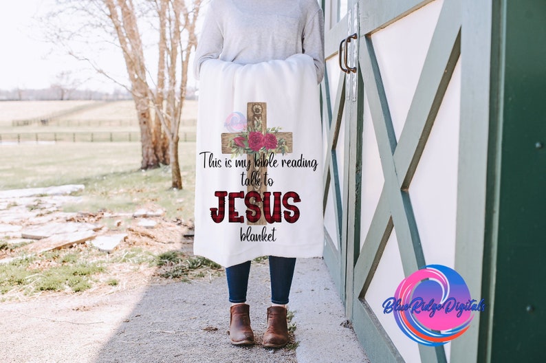 This is My Bible Reading Talk to Jesus Blanket Png Sublimation Etsy