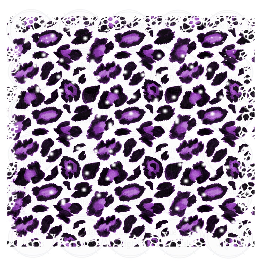 Purple Leopard Sublimation Background Distressed Backsplash Etsy