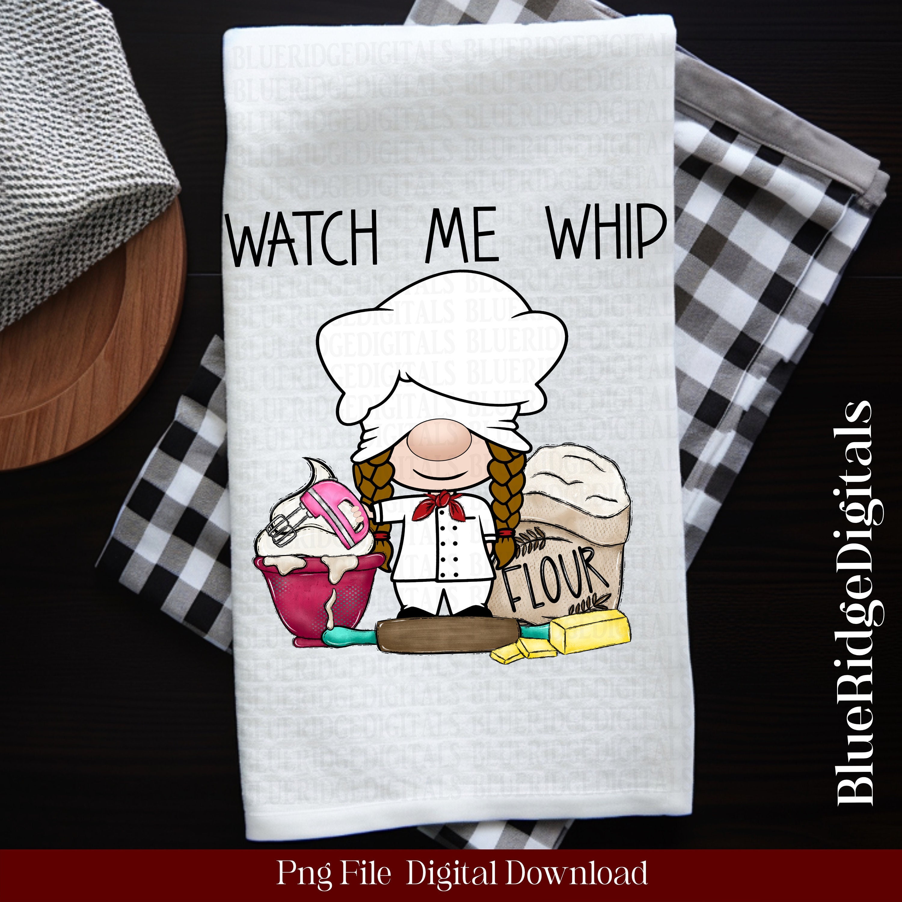 Watch Me Whip Funny Kitchen Towel – Designing Moments