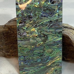 Paua Abalone Knife Scales: Mother of Pearl Purple/Green Laminate (1/4") (173)