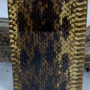 Python Snake Skin Knife Scales 3/16" (P235) Enough for 1 or 2 knives