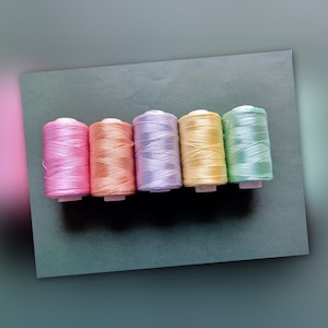5 Light Shades Silk Thread Pale shades Art Silk Thread, Art Embroidery silk, Embroidery Thread, Silk thread Pale Shades Silk Thread