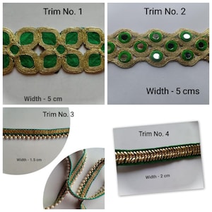 2 mètres de bordure verte, embellissement vert pour housse de coussin, rideaux, chapeaux, travaux manuels