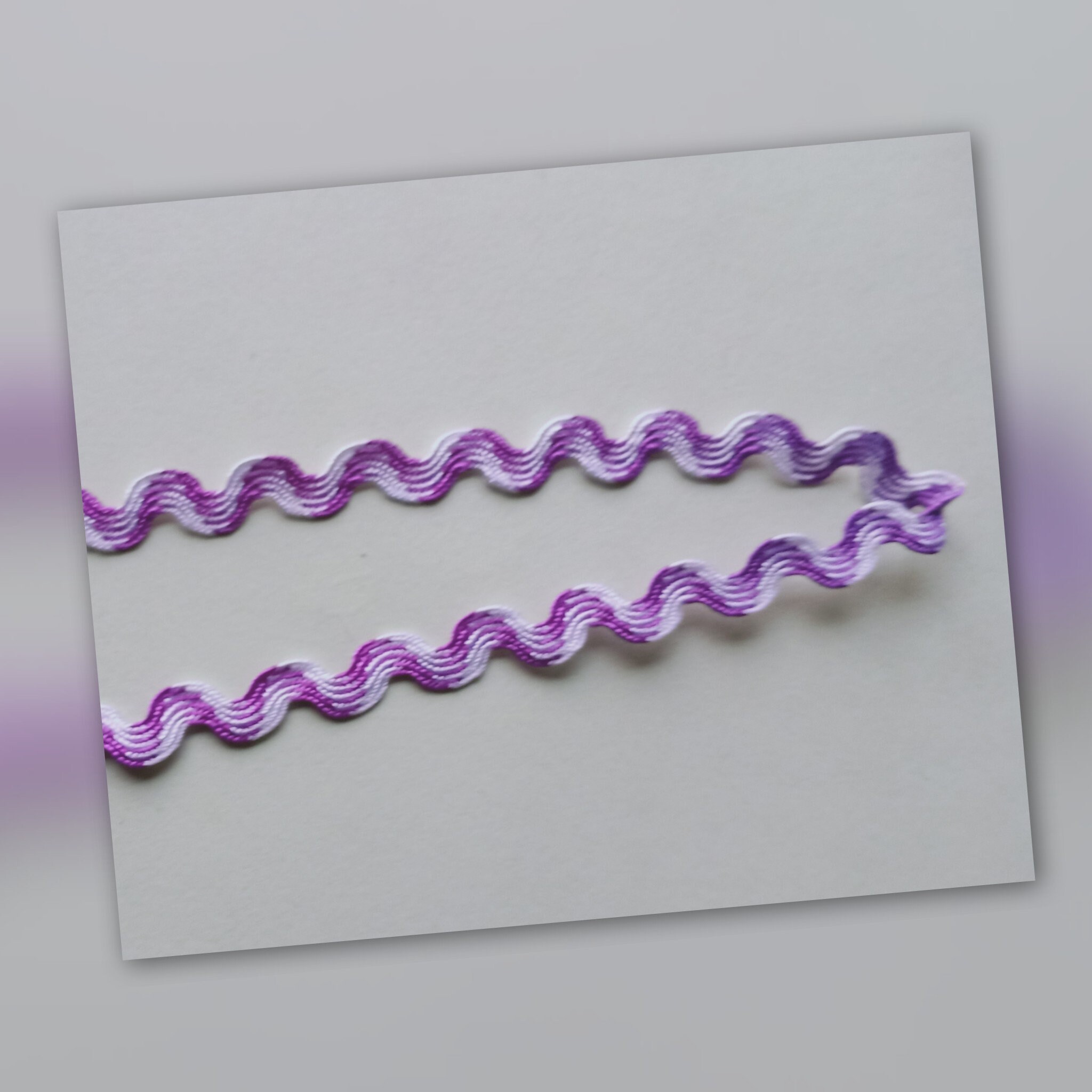 1/4 Ric Rac Lavender y White Ric Rac Seleccionen los Etsy
