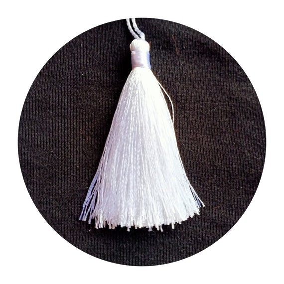 7.5 cm White Tassel Jewelry Supplies White Tassel Wholesale Etsy