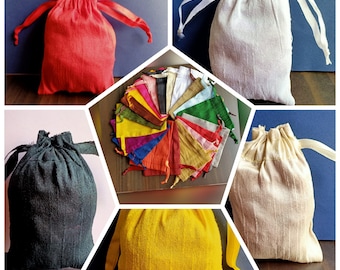 Dupioni Silk Favor Bags: Gift & Coin Pouches (3x4 inches)