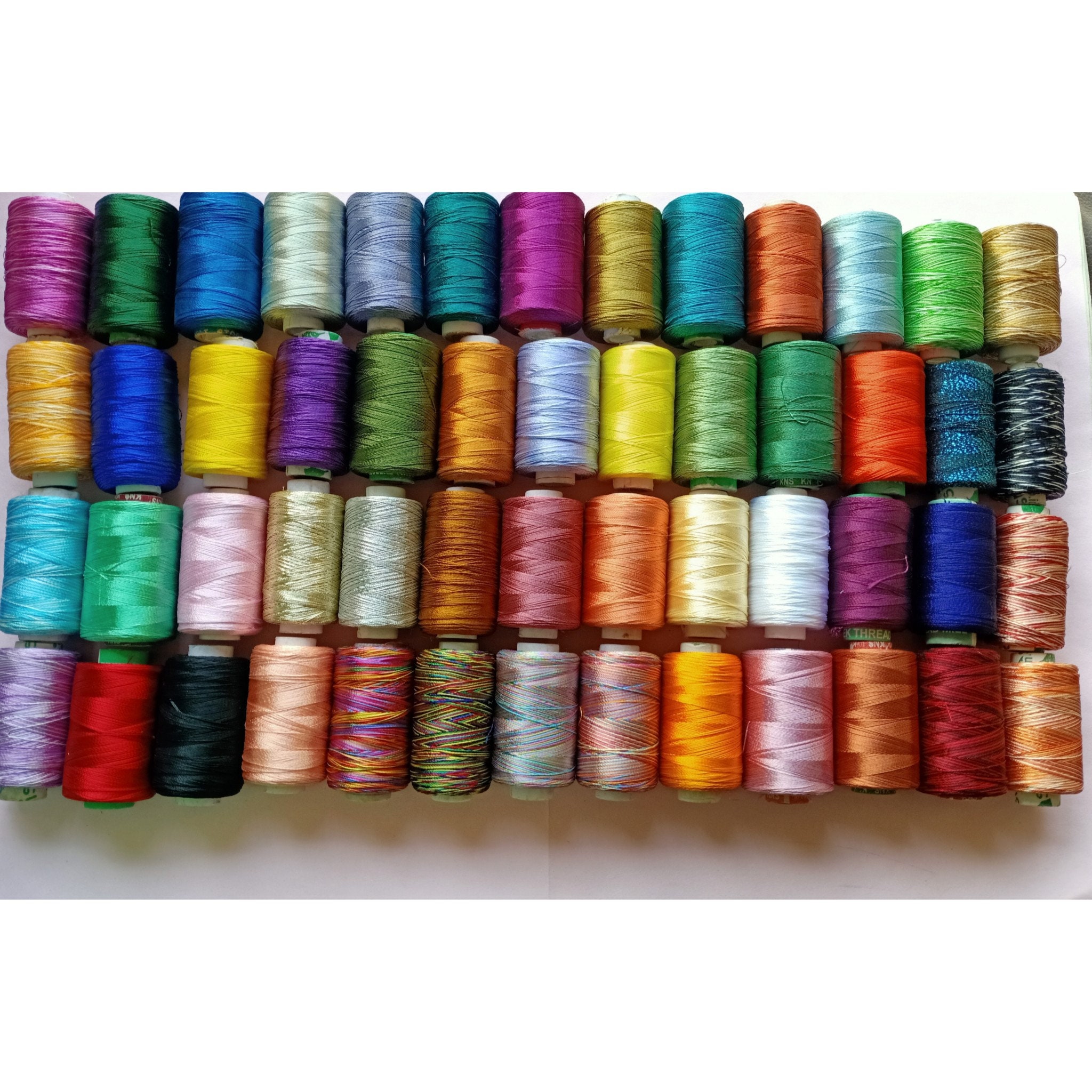 Silk Thread Assorted 52 Colors Art Silk Thread Art Embroidery Etsy