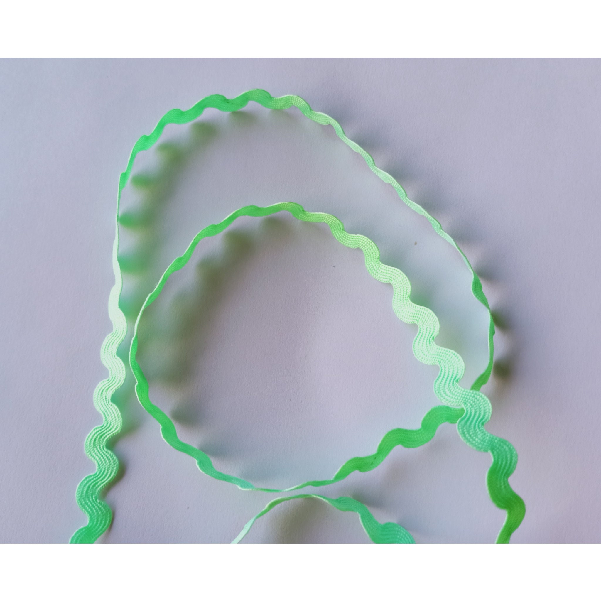 Used, 1/4&quot; Ric Rac Mint Green Ric Rac Please select the yards for sale  