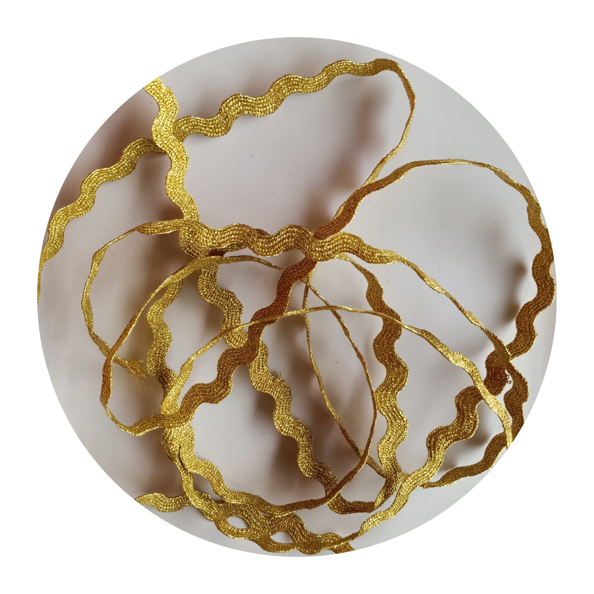 1/4 Ric Rac Metallic Gold Ric Rac Please Select the Etsy