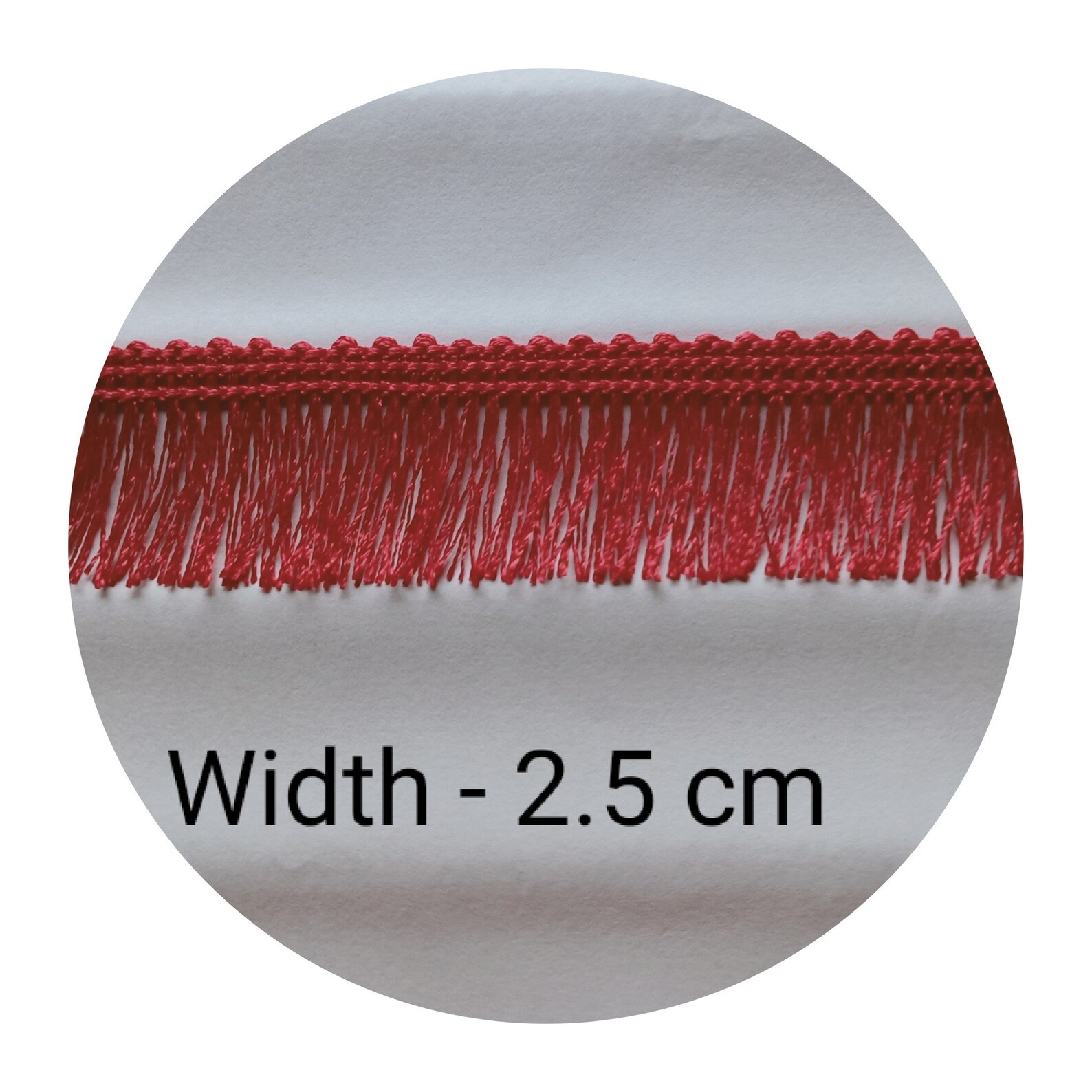 2 Yards Red Tassel Fringe / Fringing Trim width 2.5 cm Etsy