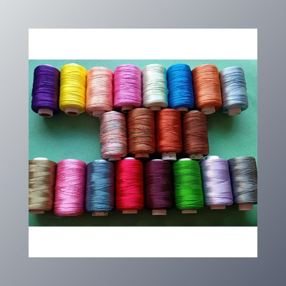 Silk Thread Assorted 52 Colors Art Silk Thread, Art Embroidery Silk, Embroidery  Thread, Silk Thread Pack of 52 Colors 