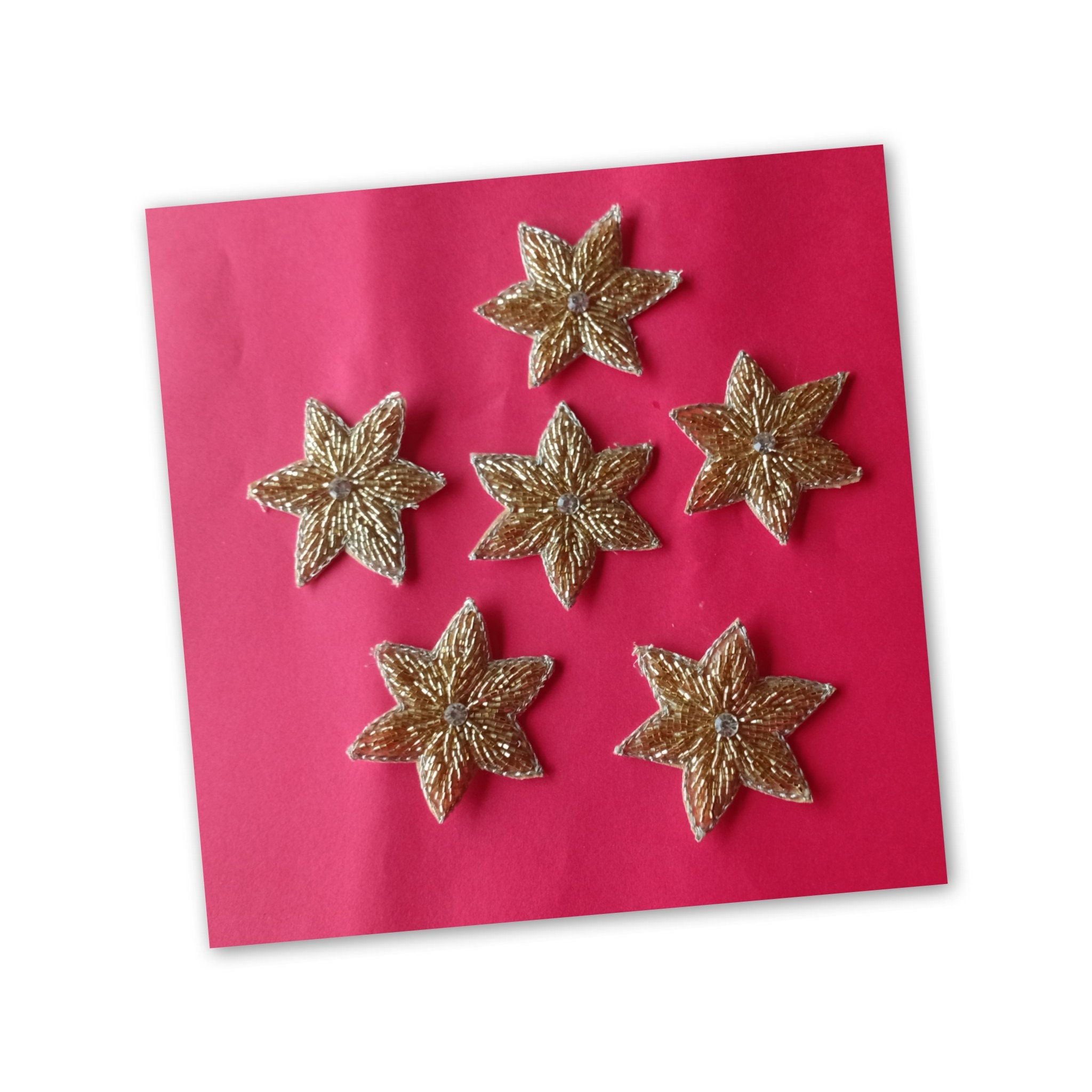 4cm Star Patch Embroidered Iron on Star Patches Gold, Silver, Red,  Metallic, Blue Badge Motif Appliqué Patch Clothes Badge Sticker 158 164 