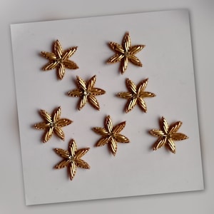 Gold Rhinestone Star Applique: Sewing Patch (2.5 cm)