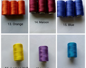 13 Premium Bright Colors Silk Threads. Quality Threads for Embroidery, Art  Work, Craft Work, Jewelry Making, Fashion Designing with Thread Cutter and  Fabric Glue : : Home & Kitchen