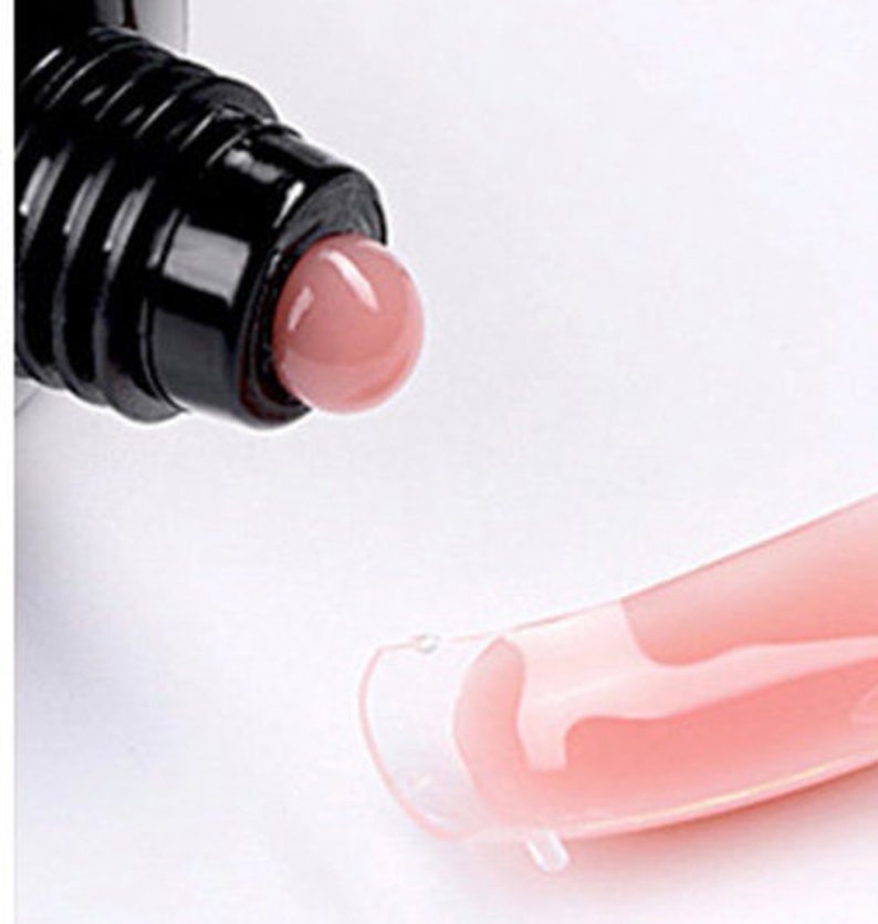 9 Piece Polygel Light Pink Nail Kit Set Including UV Lamp Etsy