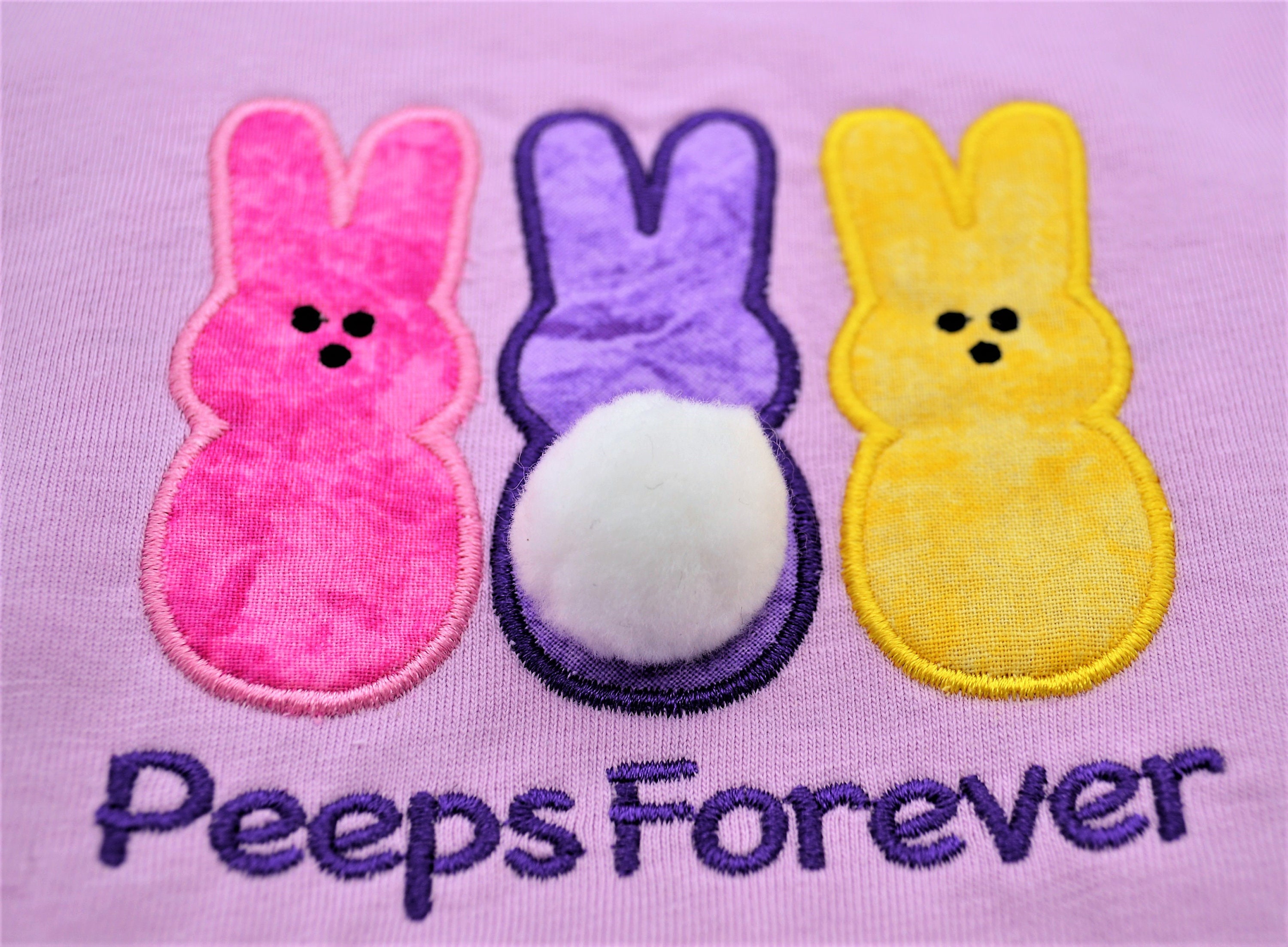 Easter Peeps Machine Embroidery Applique Design Etsy