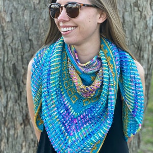 Shawl Knitting Pattern | Arquitectura (PDF Download - PATTERN ONLY)