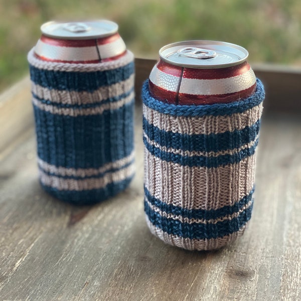 Cozy Knitting Pattern | Classic Can Cozy (Digital File - PATTERN ONLY)