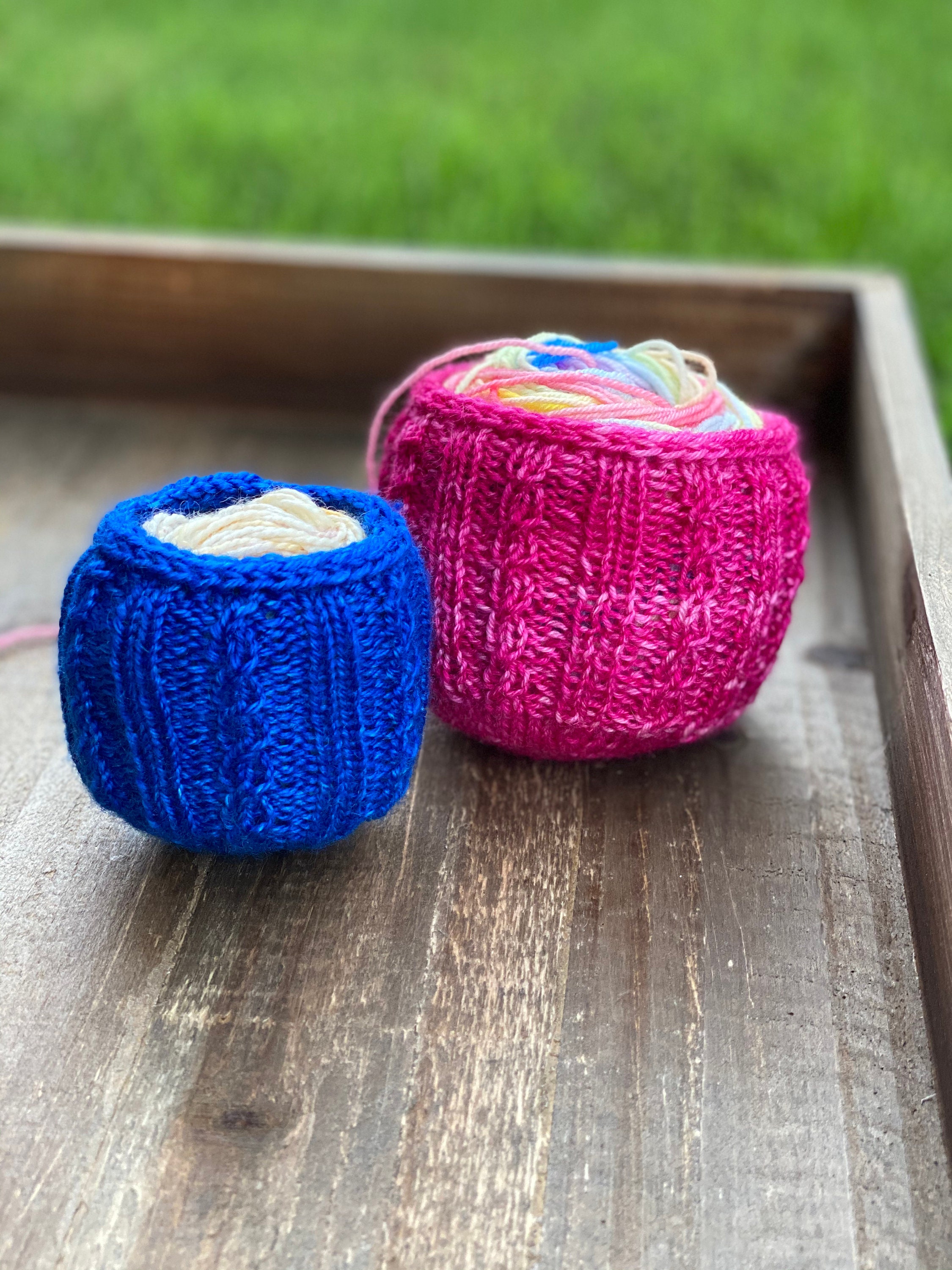 Cozy Knitting Pattern Mini Yarn Cozy (Digital File PATTERN ONLY
