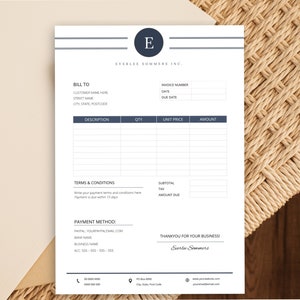 Invoice Template, Invoice Template Editable, Printable Invoice, Invoice Template Word, Freelance Invoice Template, Business Invoice Template
