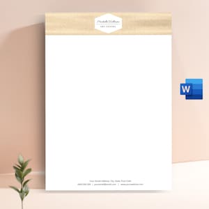 Membrete de empresa, membrete moderno, Word de plantilla de membrete, diseño de membrete personalizado, plantilla de membrete de empresa, membrete elegante