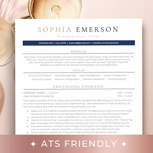 ATS Resume Template, Executive Resume Template ATS Friendly Resume, Simple Resume Template for Word CV Template Resume Template 2025
