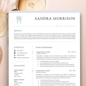Dental Hygiene Resume Template Apple Pages Resume Dental Assistant