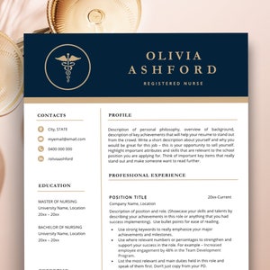Resume Template, Nursing Resume Template for Google Docs, New Grad Nurse Practitioner Resume Template, Google Docs Nurse Resume RN 1 Page