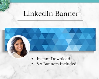 LINKEDIN Banner for your LinkedIn personal or business profile, Instant Download, Personalized LinkedIn Banner