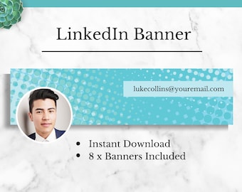 Encabezado de LINKEDIN para su imagen de perfil de LinkedIn, plantilla de banner de LinkedIn, descarga instantánea, banner personalizado de LinkedIn