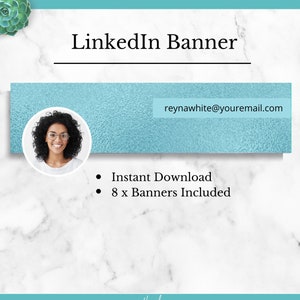 LINKEDIN Banner for your LinkedIn profile image, LinkedIn Banner Template, Instant Download, Personalized LinkedIn Header